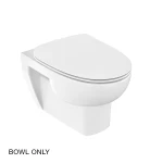 REACH SEMI SKIRT WALL HUNG TOILET WITHOUT TOILET SEAT COVER IN WHITE