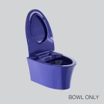 VEIL RIMLESS WALL HUNG TOILET WITHOUT TOILET SEAT COVER IN INDIGO