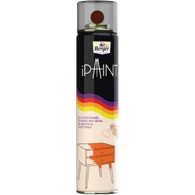 Berger iPaint DIY Rich Gloss Enamel Paint ( Brown )