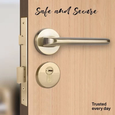 YPBL-805-Solid Brass Premium Lever Handle, Antique Brass