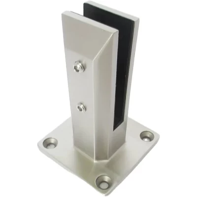 Glass Hardware Accessories 304 Stainless Steel Fittings Square Spigot Glass Railing