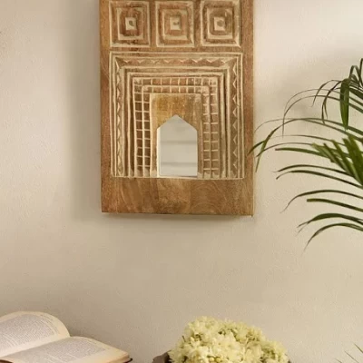 Wall Shelves - Wooden Shelf Home Decor Items Rack for Living Room, Bedroom, Kitchen Corner, Office